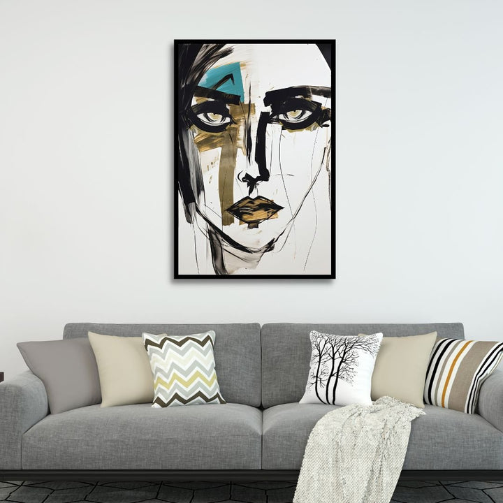 Abstract Woman Portrait Fragmentation - Designity Art