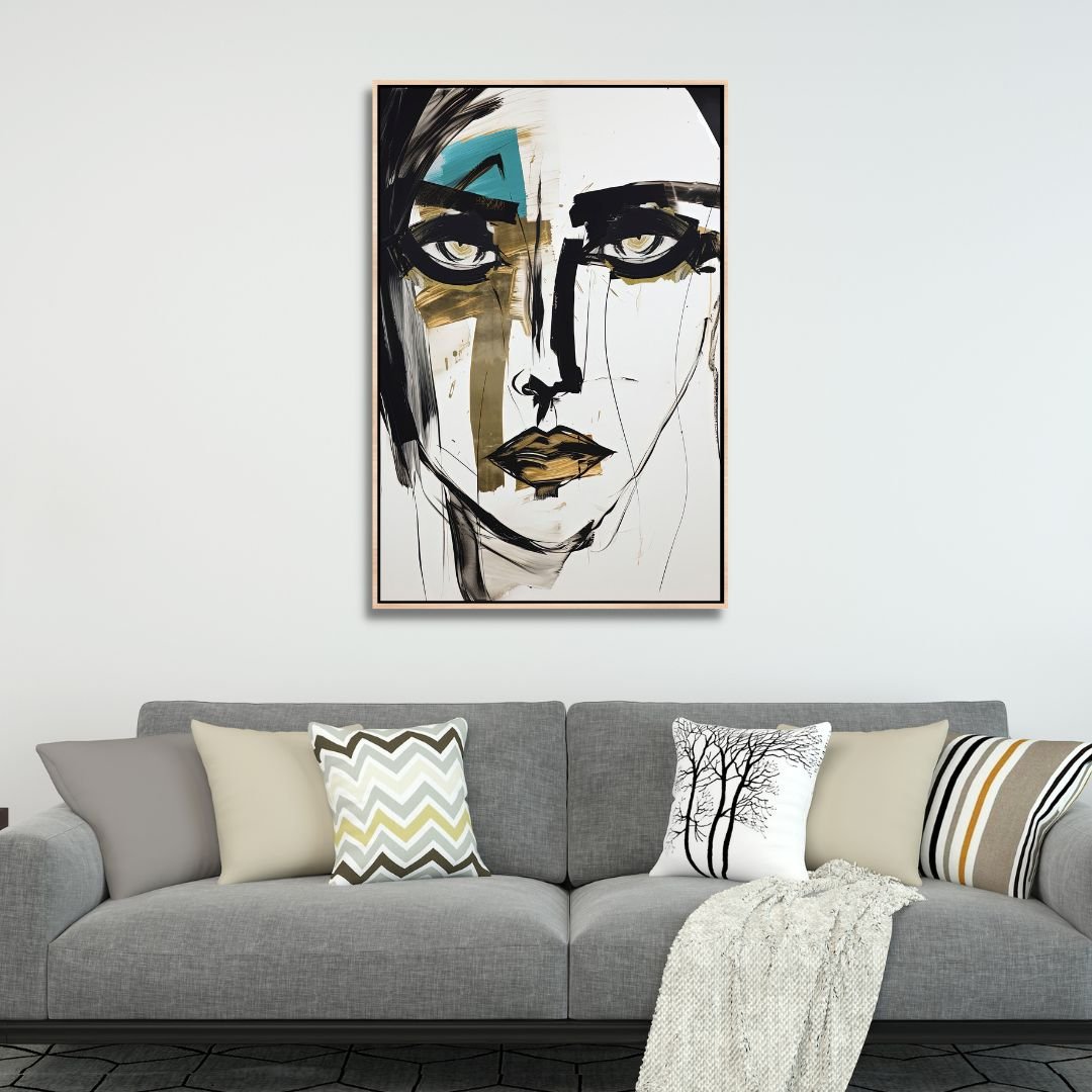 Abstract Woman Portrait Fragmentation - Designity Art