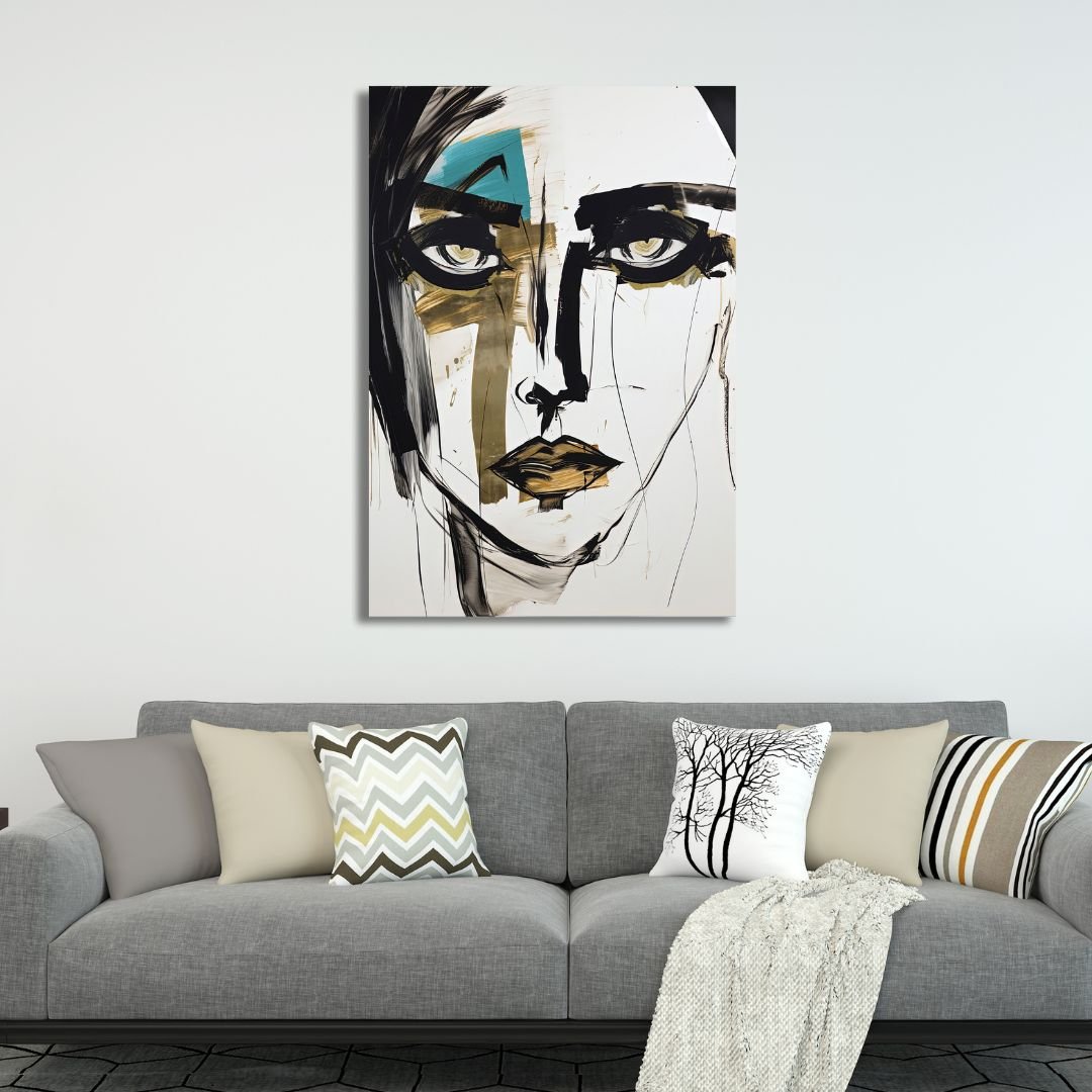 Abstract Woman Portrait Fragmentation - Designity Art