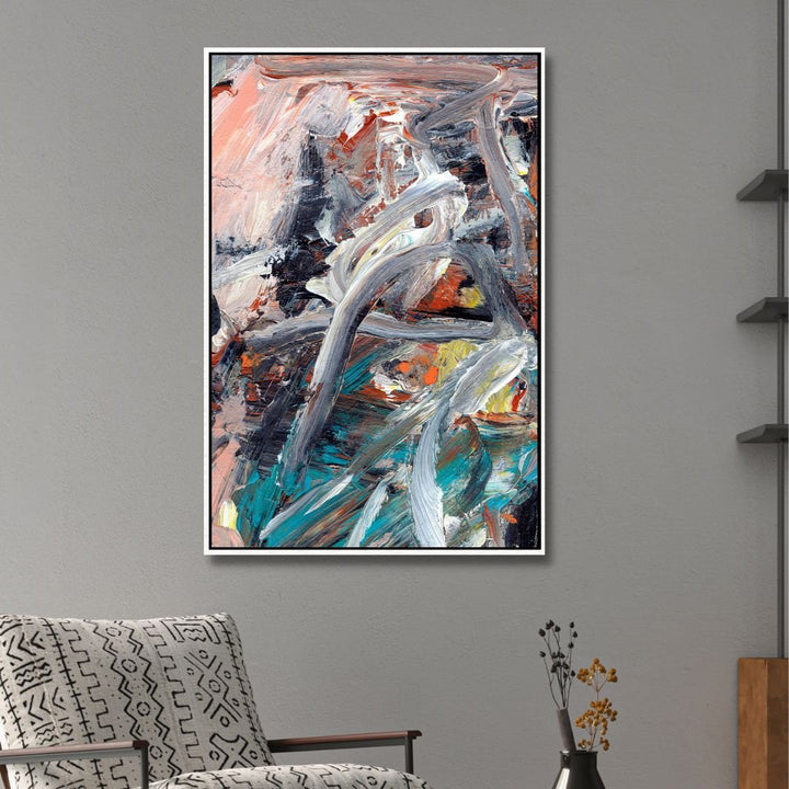 "Before Peace Comes" Colorful Abstract Art - Designity Art