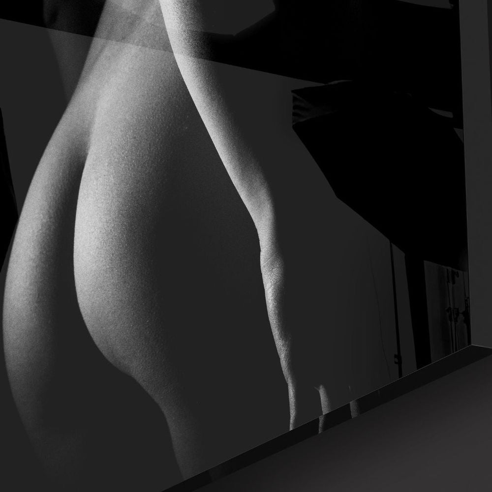 Black & White Nude Figure Acrylic Glass Art - Piece 2 - Designity Art