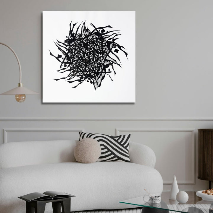 Black & White Persian Calligraphy Art - Designity Art