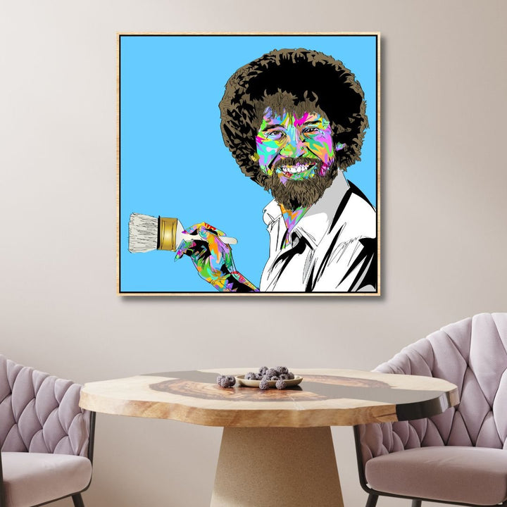 Bob Ross Painting Pop Art - Designity Art