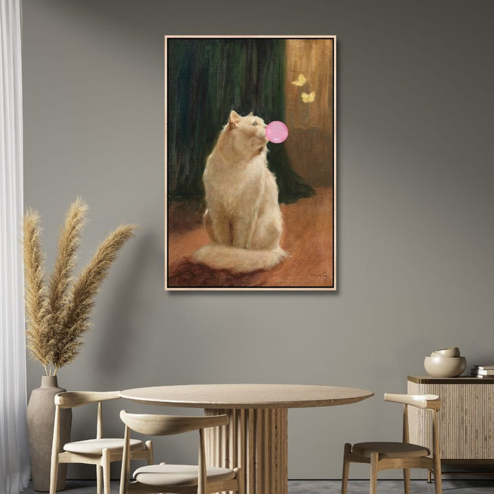 Cat and Bubble Gum Art - Designity Art