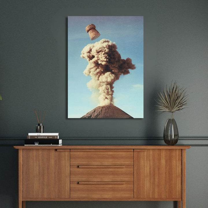 Champagne Party Volcanic Pop Retro Art - Designity Art