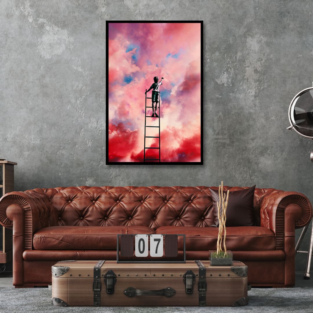 Cloud Painter Retro Art - Designity Art