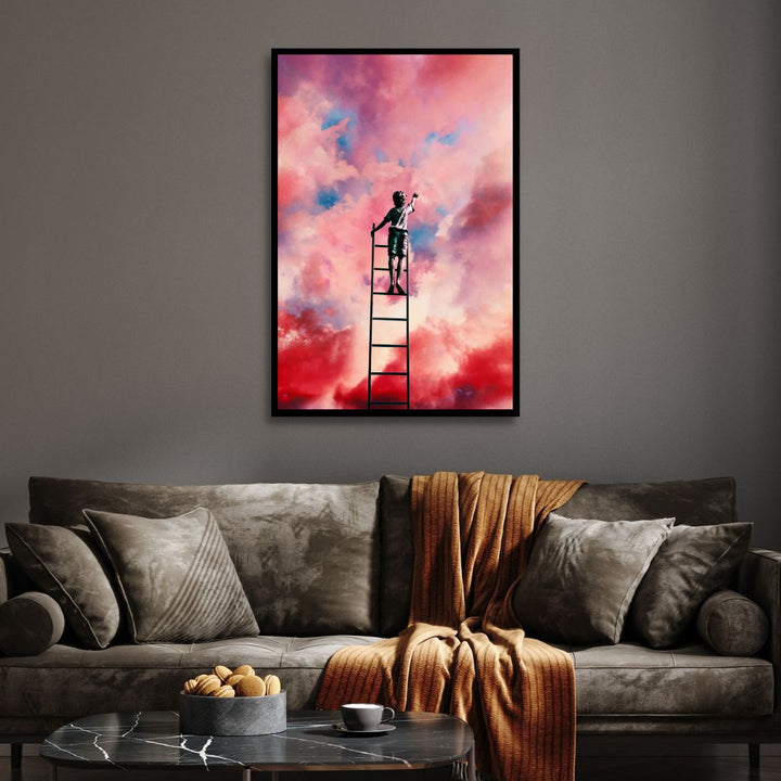 Cloud Painter Retro Art - Designity Art