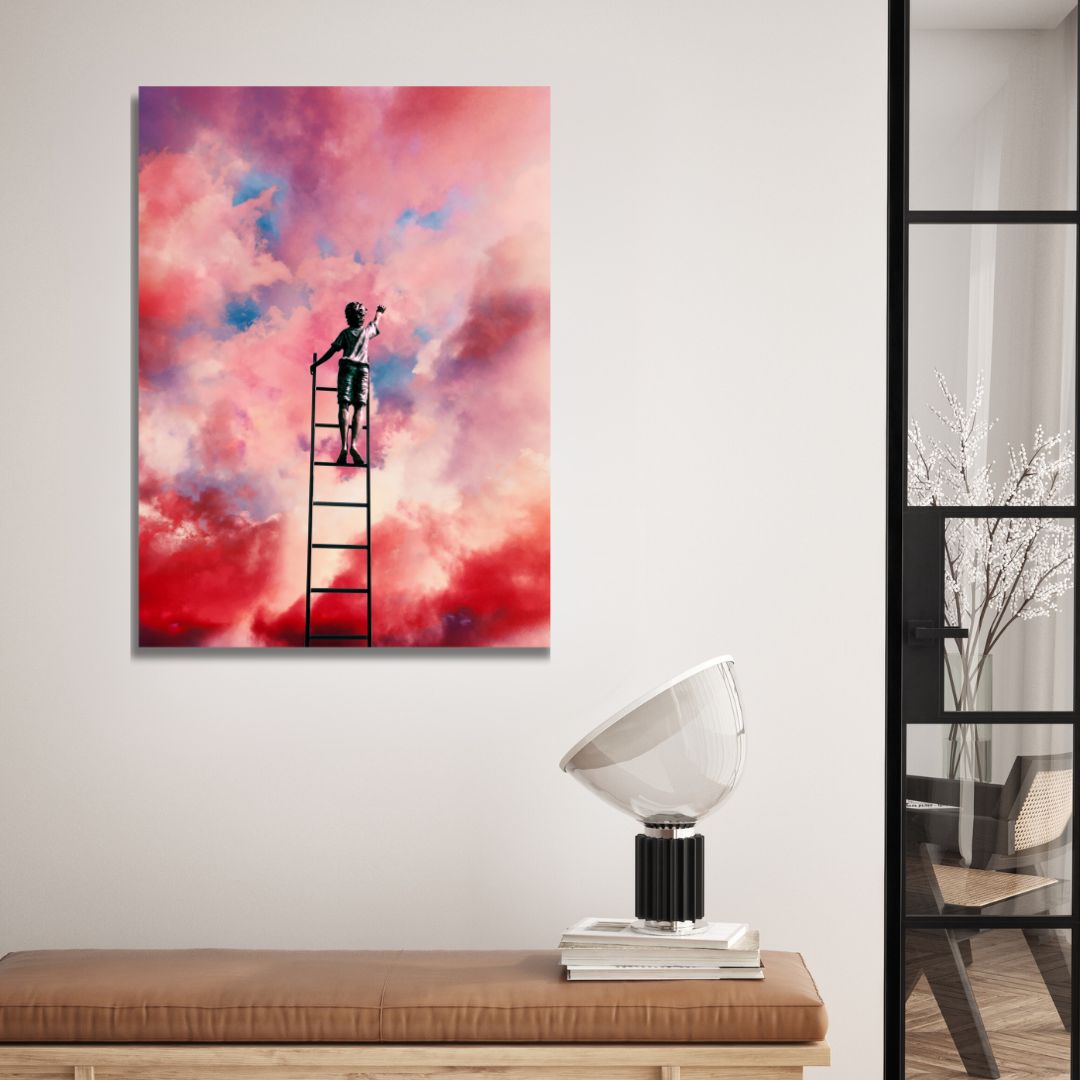 Cloud Painter Retro Art - Designity Art