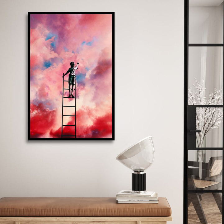 Cloud Painter Retro Art - Designity Art