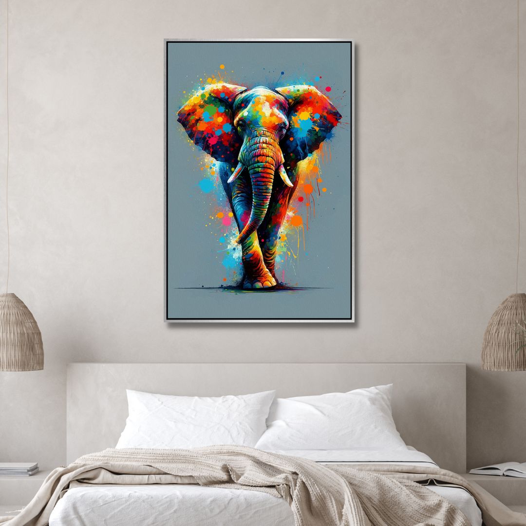 Colorful Elephant Pop Art - Designity Art