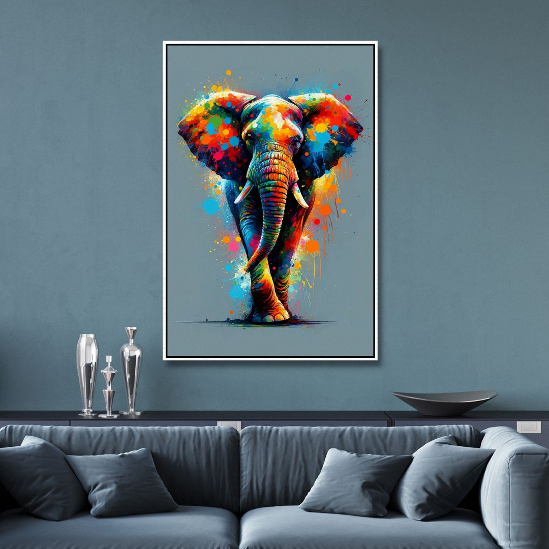 Colorful Elephant Pop Art - Designity Art