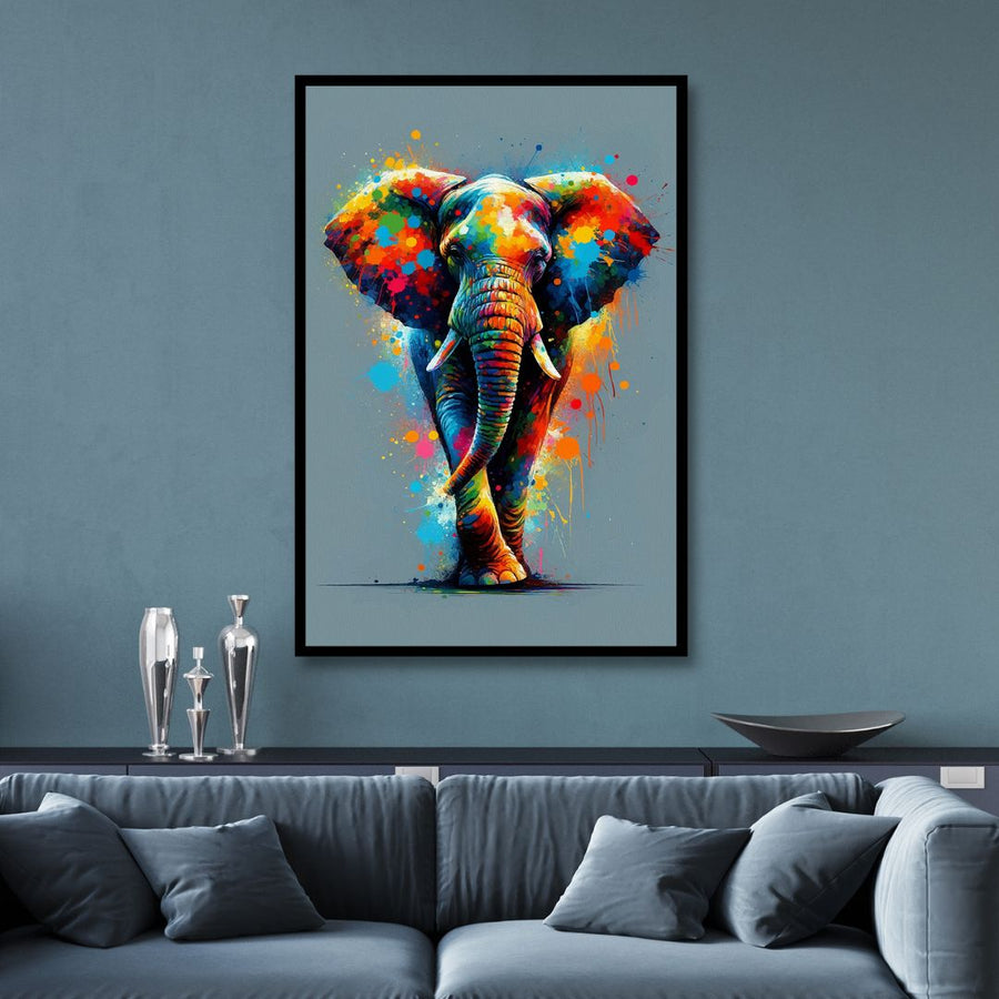 Colorful Elephant Pop Art - Designity Art