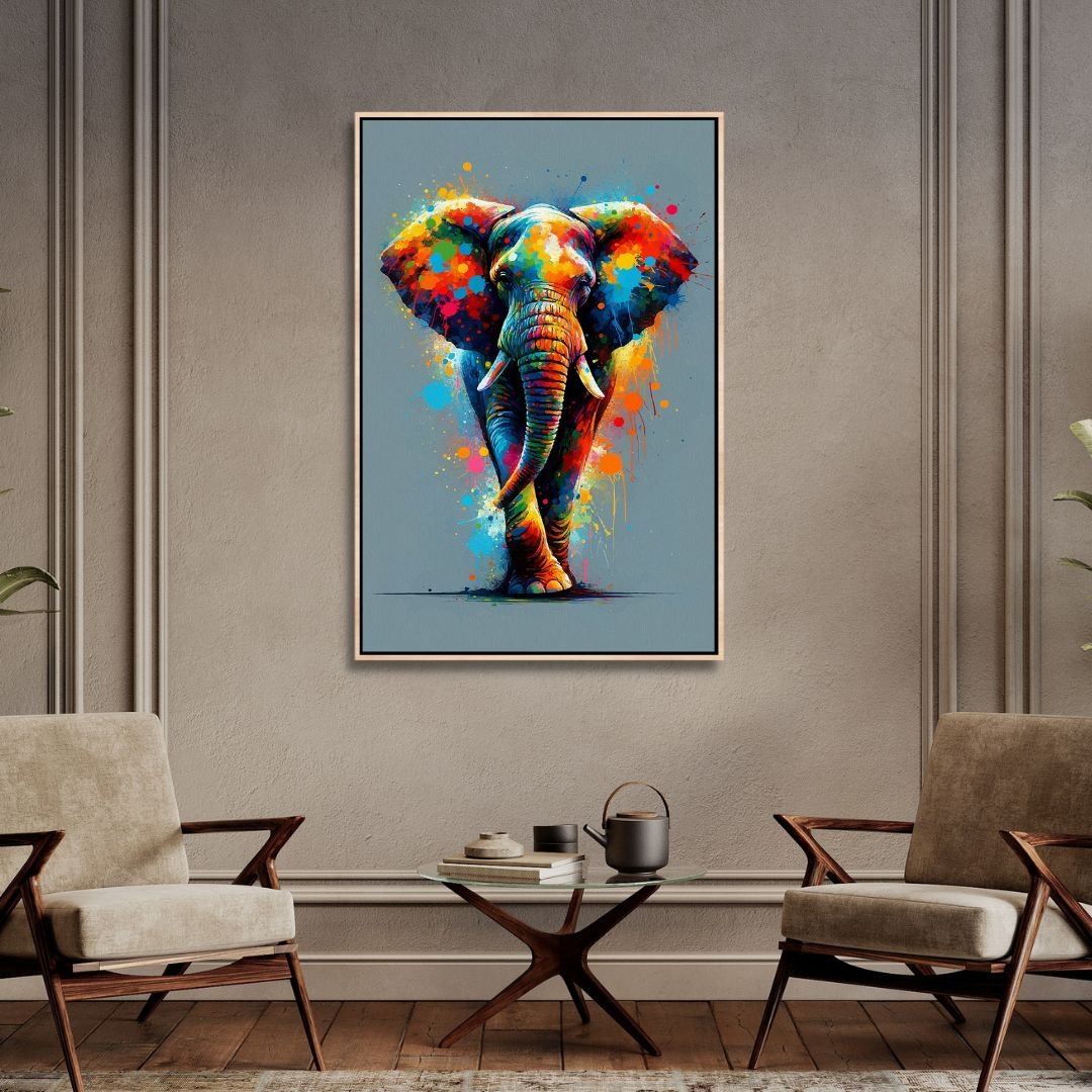 Colorful Elephant Pop Art - Designity Art