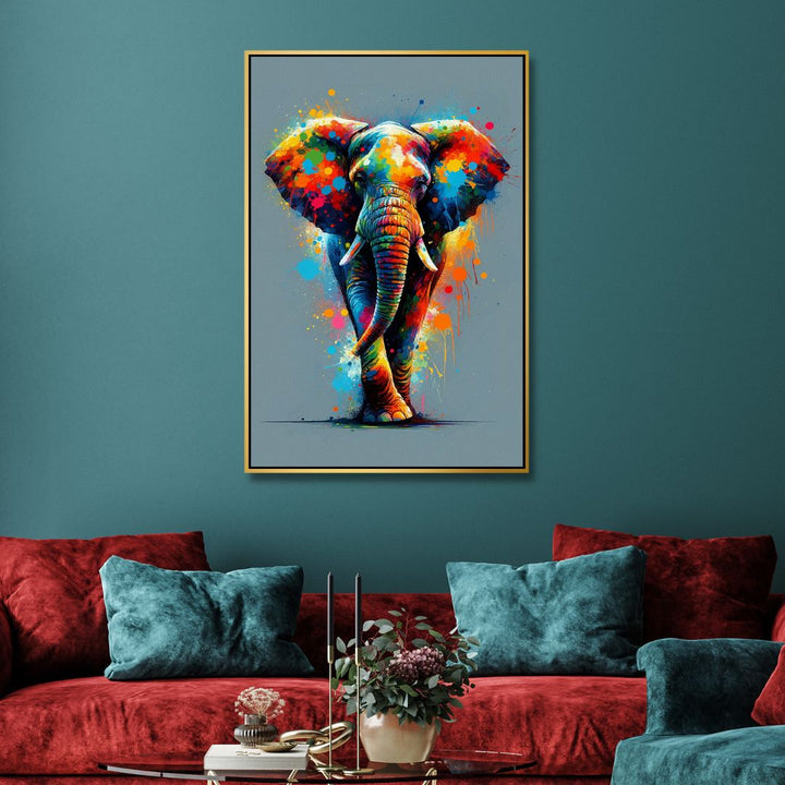 Colorful Elephant Pop Art - Designity Art