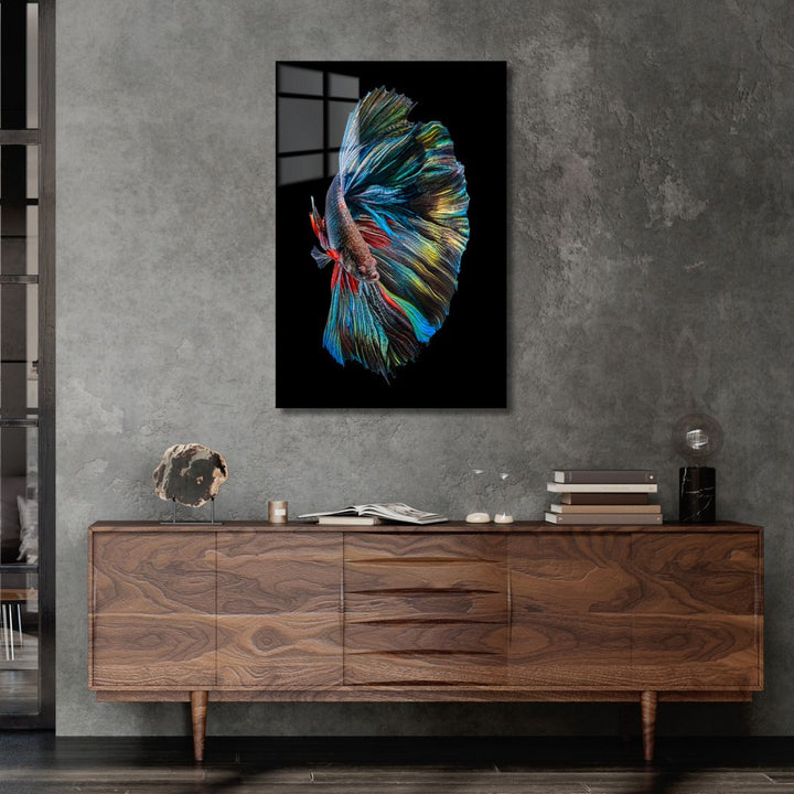 Colorful Fish Acrylic Glass Art - Piece 1 - Designity Art