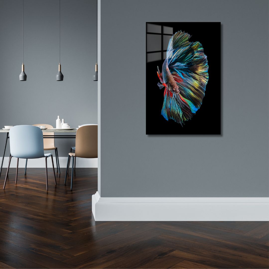 Colorful Fish Acrylic Glass Art - Piece 1 - Designity Art