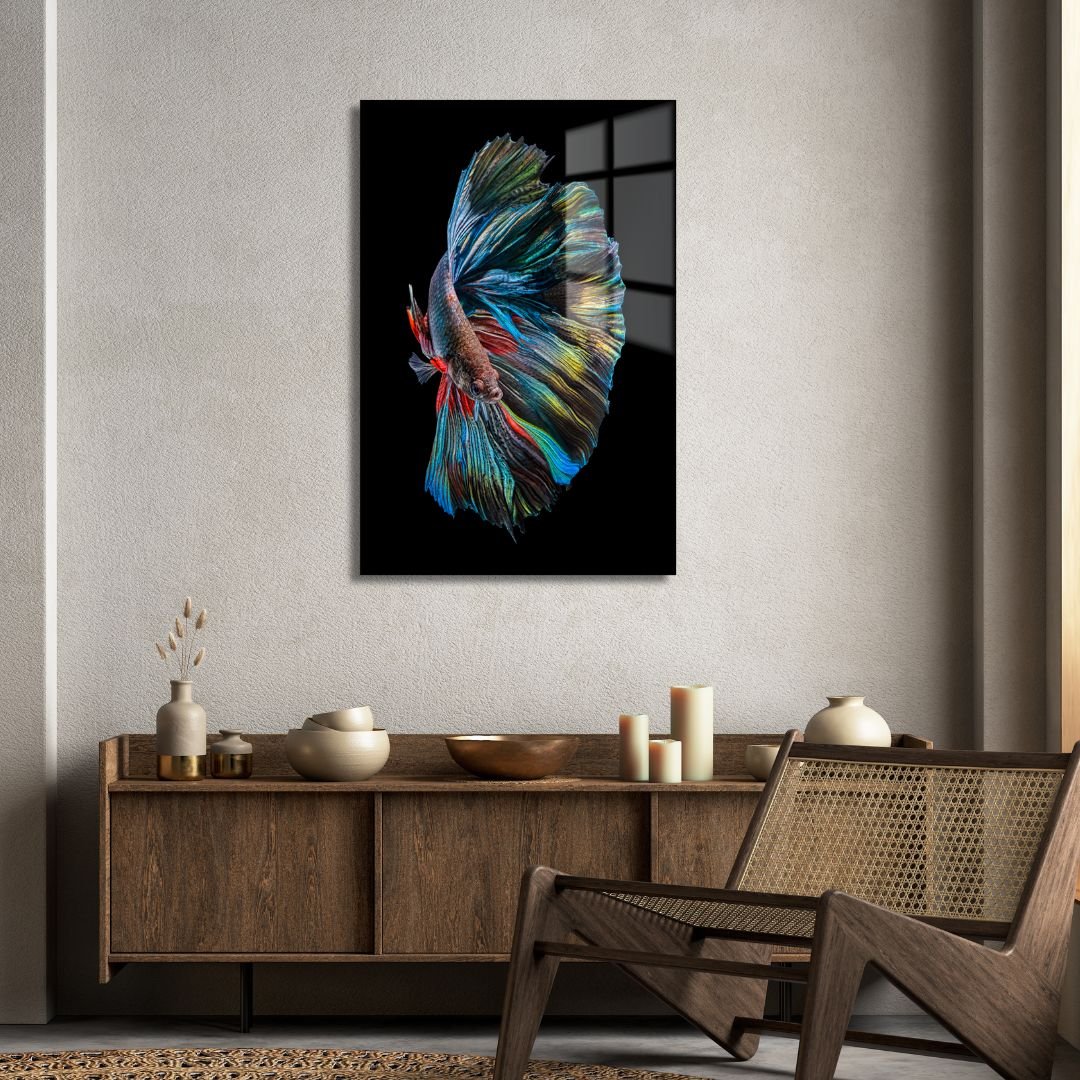 Colorful Fish Acrylic Glass Art - Piece 1 - Designity Art