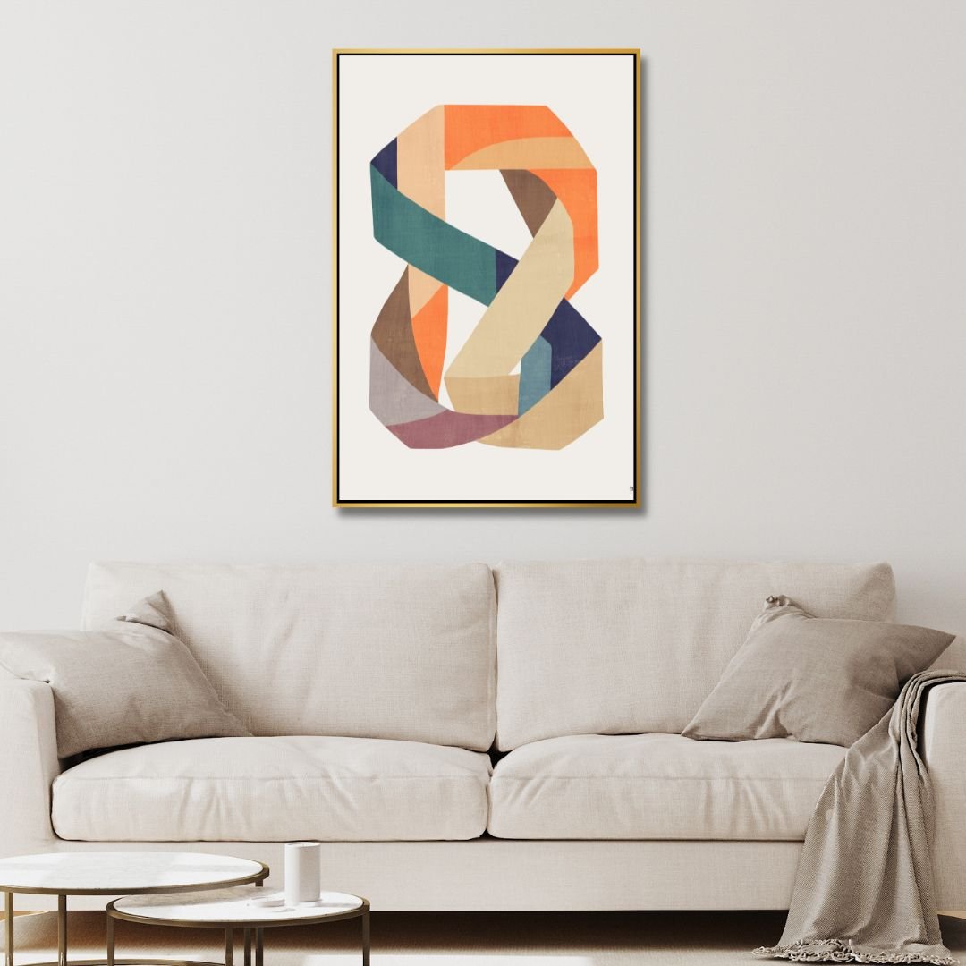 Colorful Knot Abstract Canvas Art - Designity Art