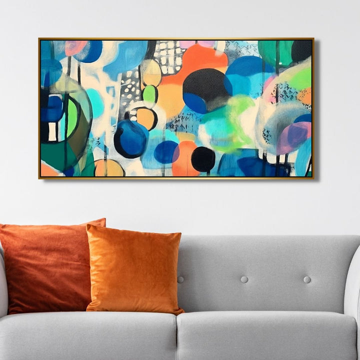 Colorful Shapes Abstract Art - Designity Art