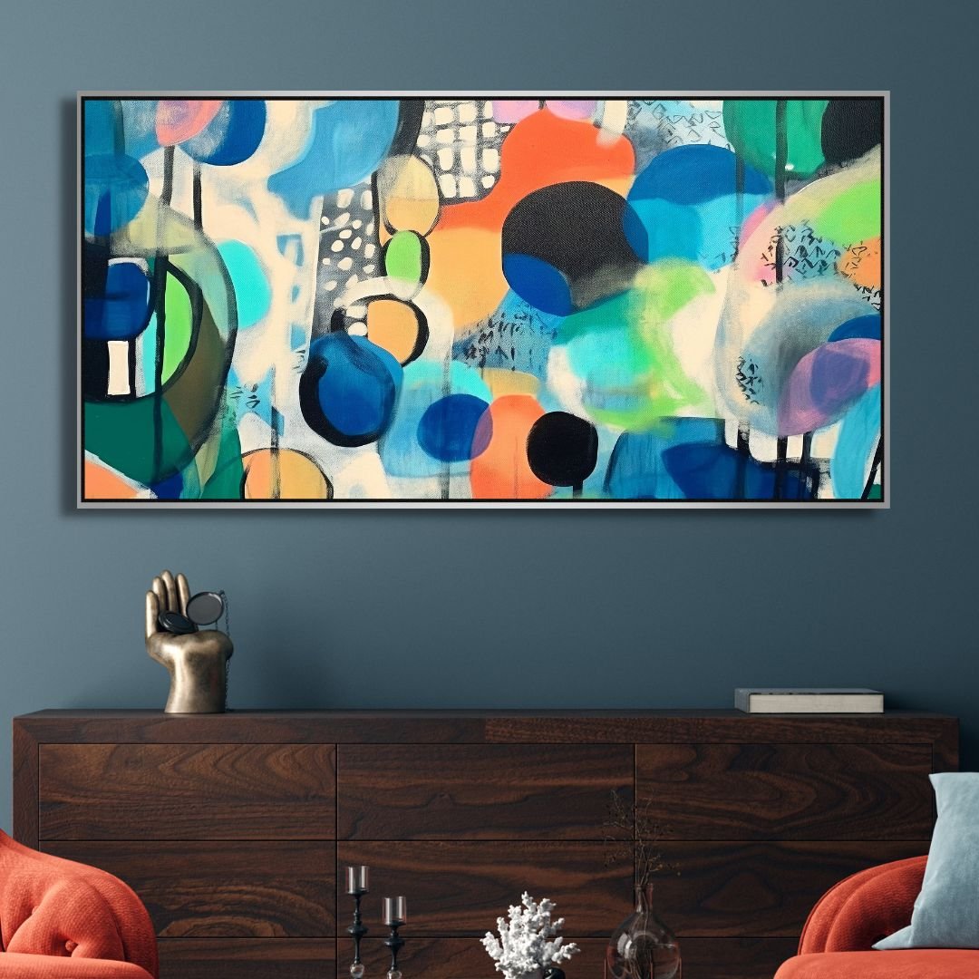 Colorful Shapes Abstract Art - Designity Art