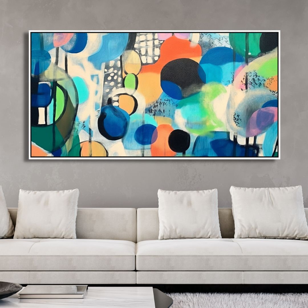 Colorful Shapes Abstract Art - Designity Art