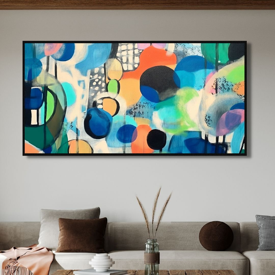 Colorful Shapes Abstract Art - Designity Art