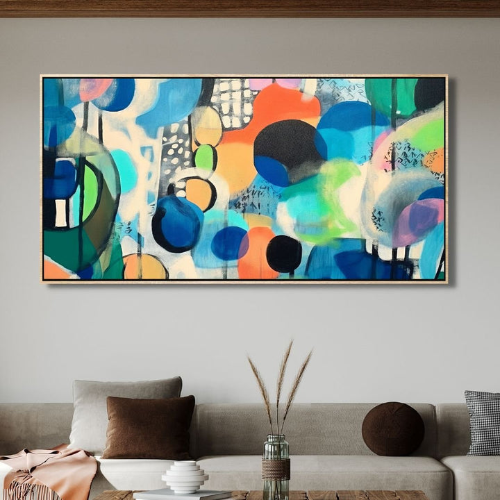 Colorful Shapes Abstract Art - Designity Art