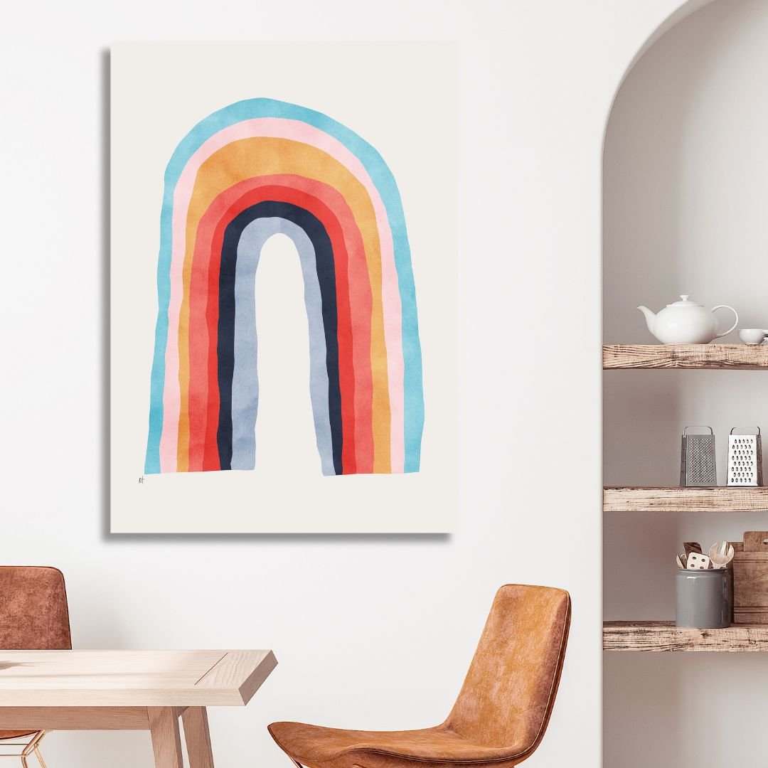 Colorful Shelter Abstract Art - Designity Art