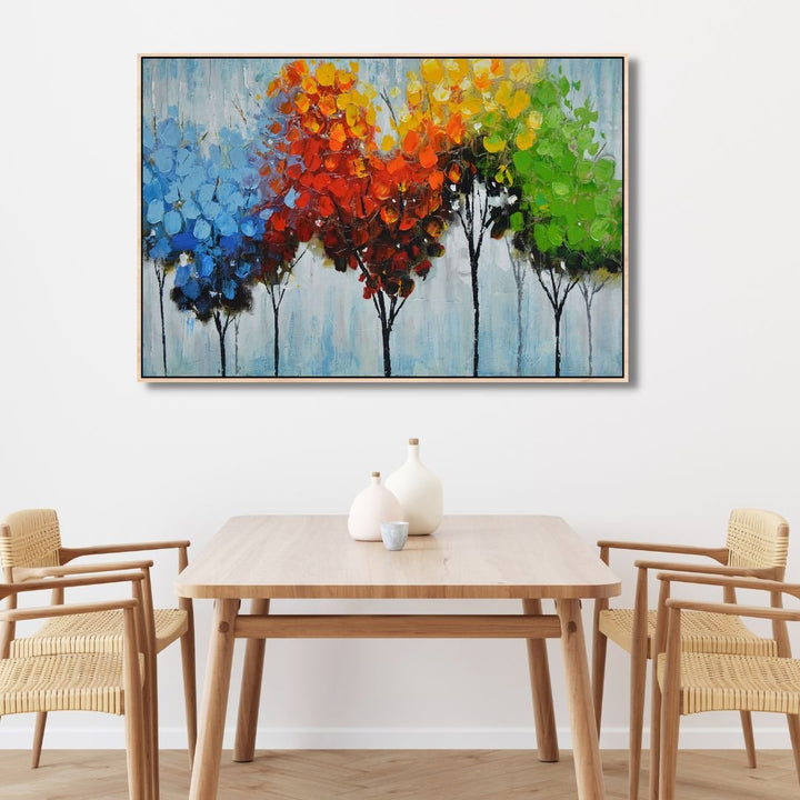 Colorful Trees Abstract Art - Designity Art