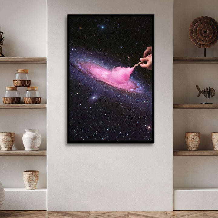 Cosmic Cotton Candy Retro Art - Designity Art