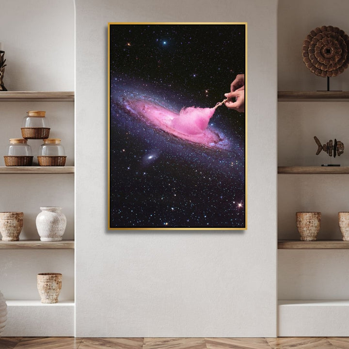 Cosmic Cotton Candy Retro Art - Designity Art