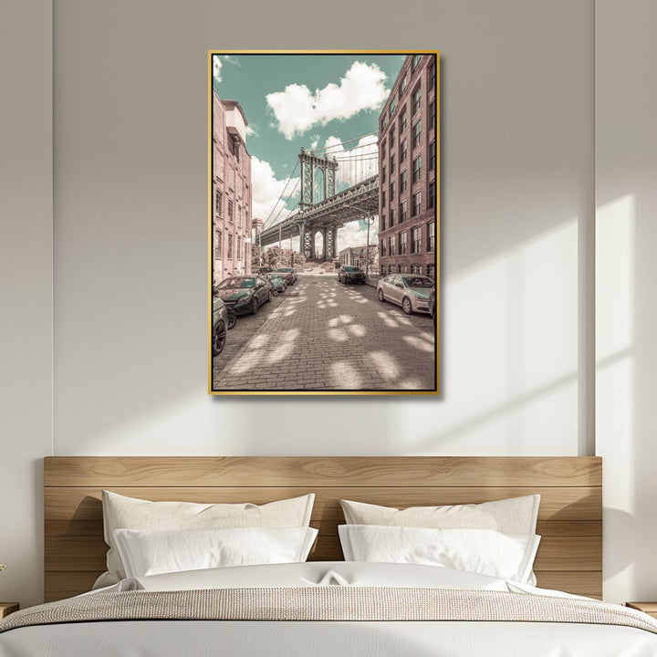 DUMBO - Brooklyn Bridge Vintage Art - Designity Art