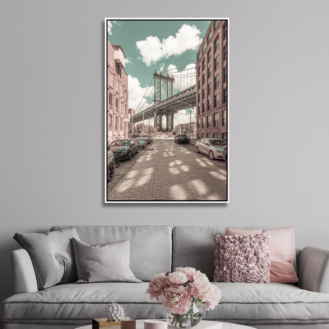 DUMBO - Brooklyn Bridge Vintage Art - Designity Art