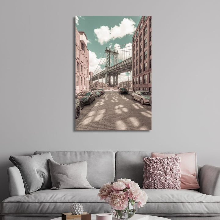 DUMBO - Brooklyn Bridge Vintage Art - Designity Art