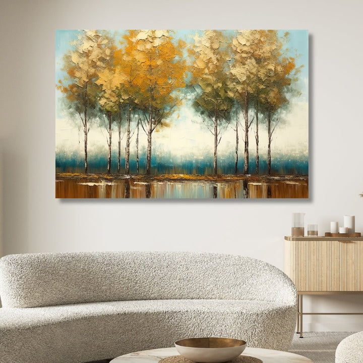 Fall Forest Canvas Art - Designity Art