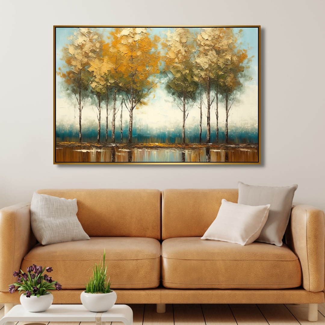 Fall Forest Canvas Art - Designity Art