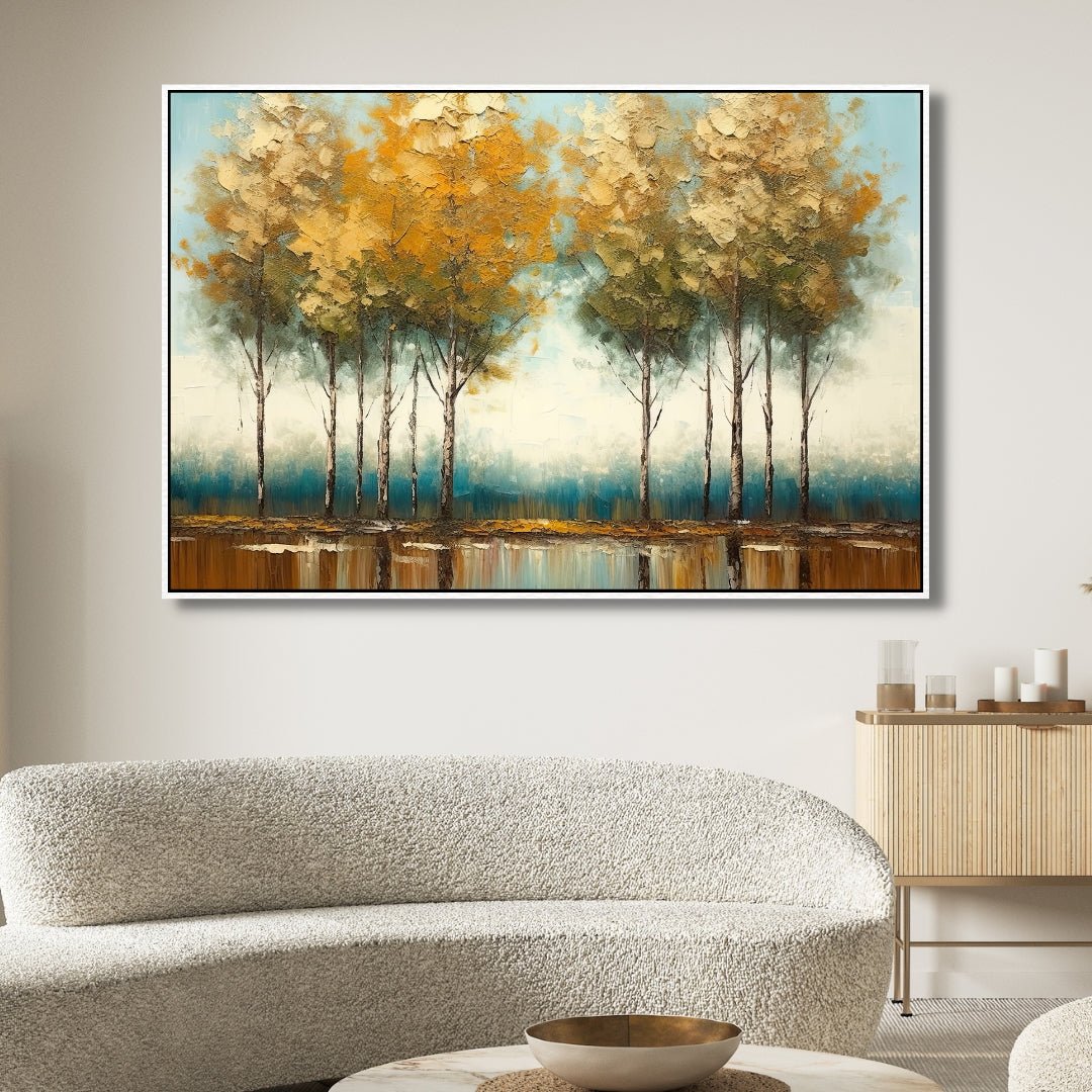 Fall Forest Canvas Art - Designity Art