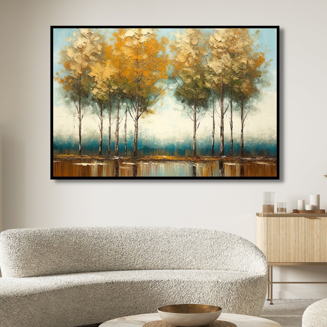 Fall Forest Canvas Art - Designity Art