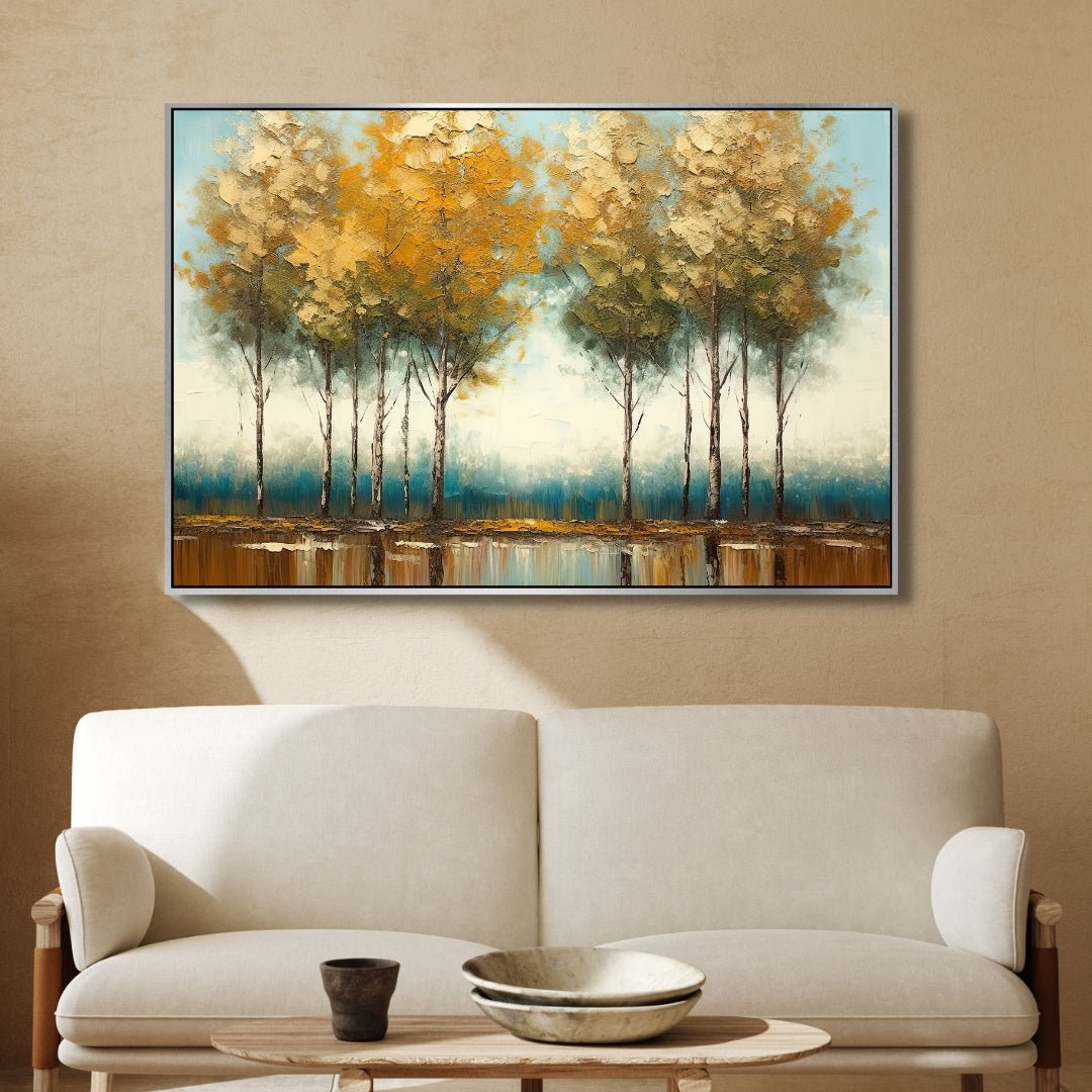 Fall Forest Canvas Art - Designity Art