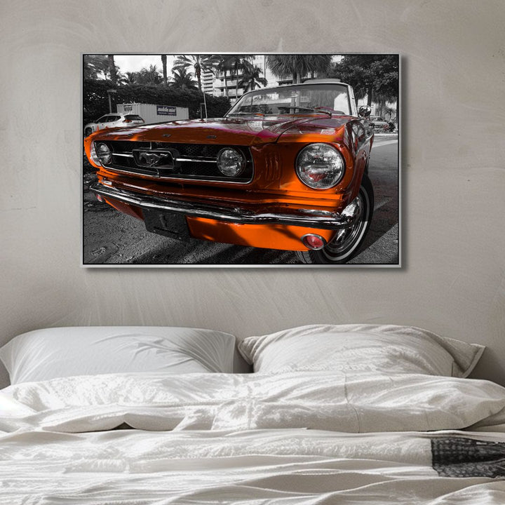 Ford Mustang Photography Canvas Art - Designity Art