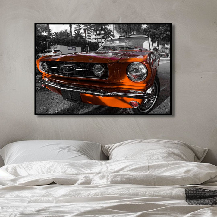 Ford Mustang Photography Canvas Art - Designity Art