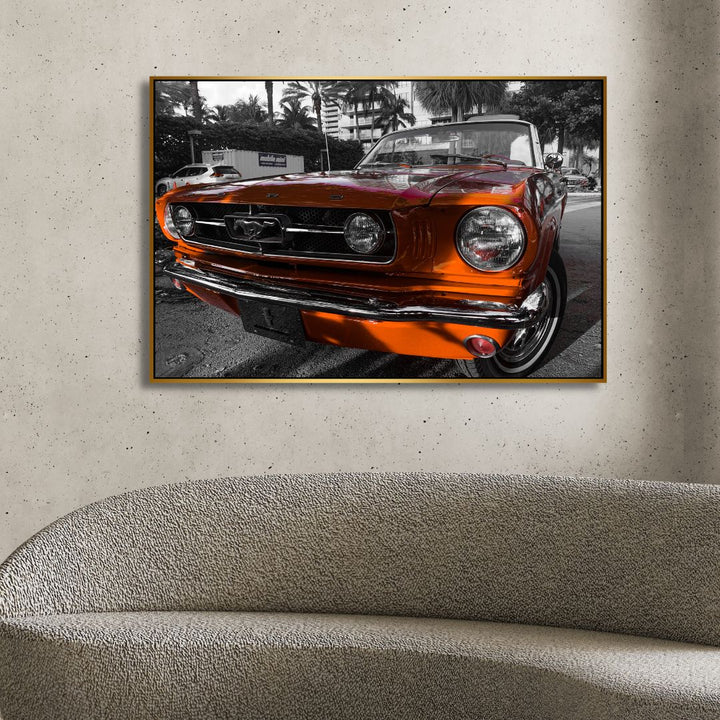 Ford Mustang Photography Canvas Art - Designity Art