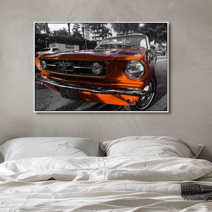 Ford Mustang Photography Canvas Art - Designity Art