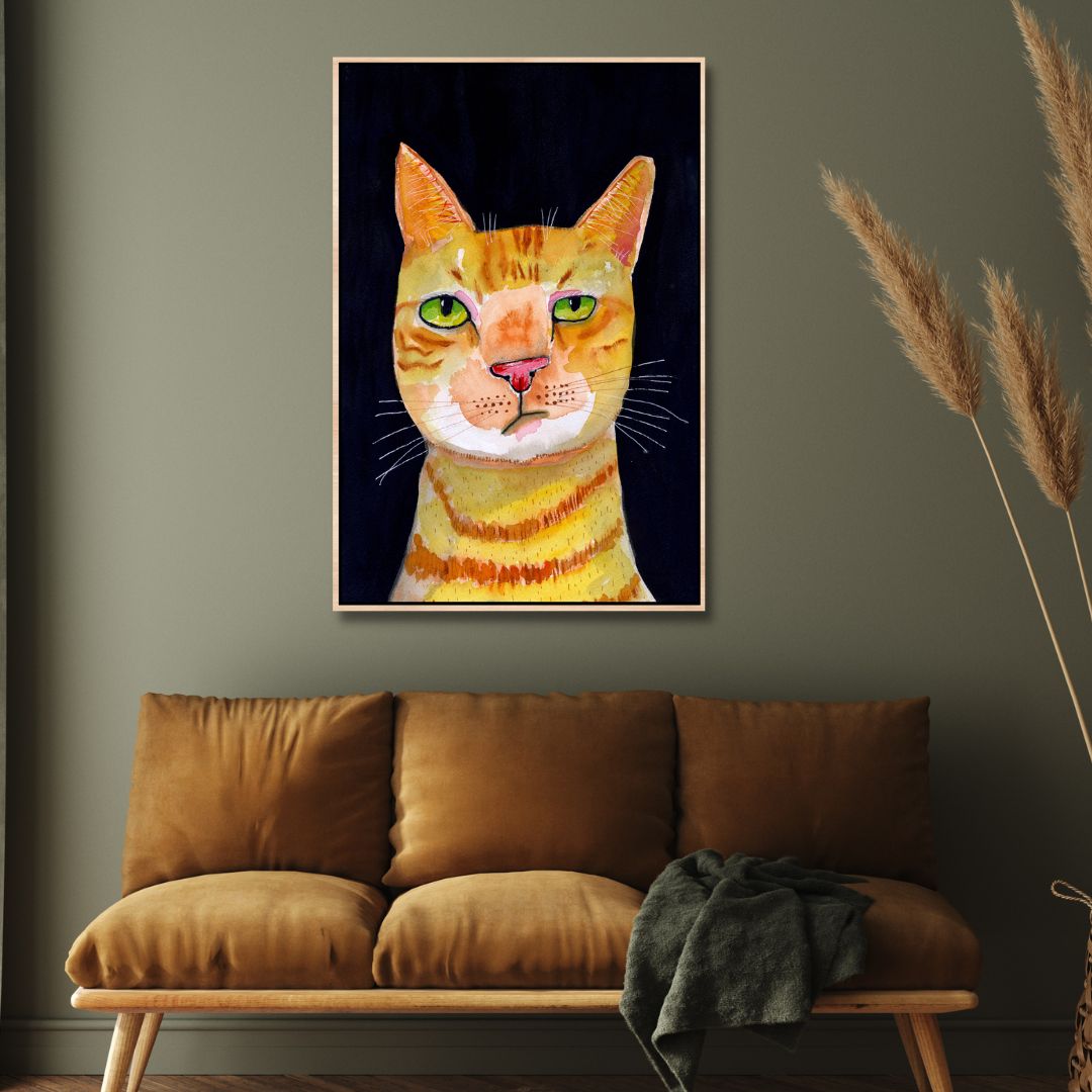 Ginger Cat Art - Designity Art