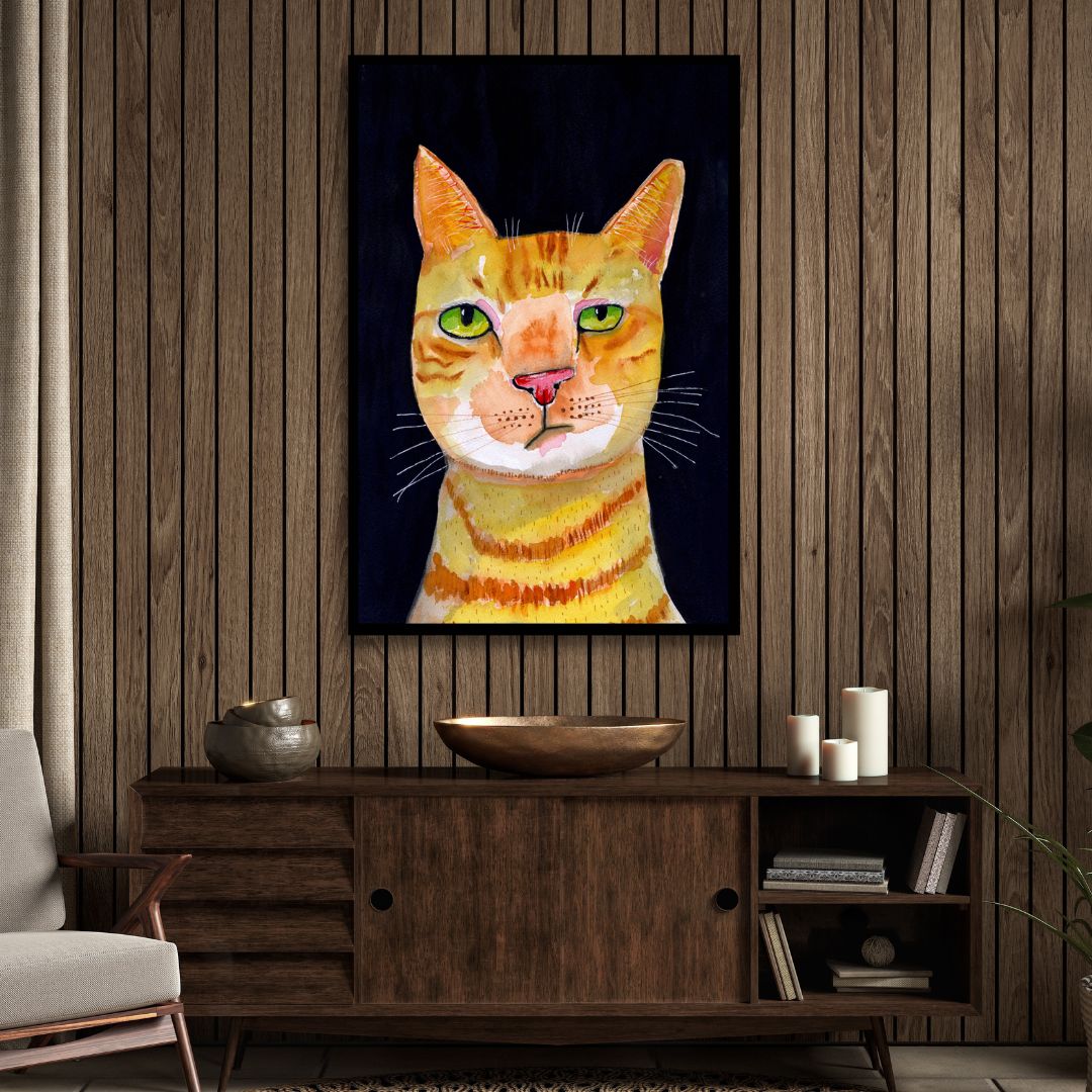 Ginger Cat Art - Designity Art