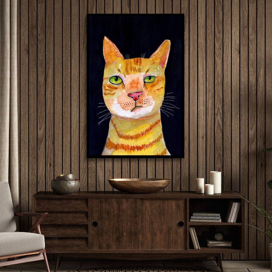 Ginger Cat Art - Designity Art