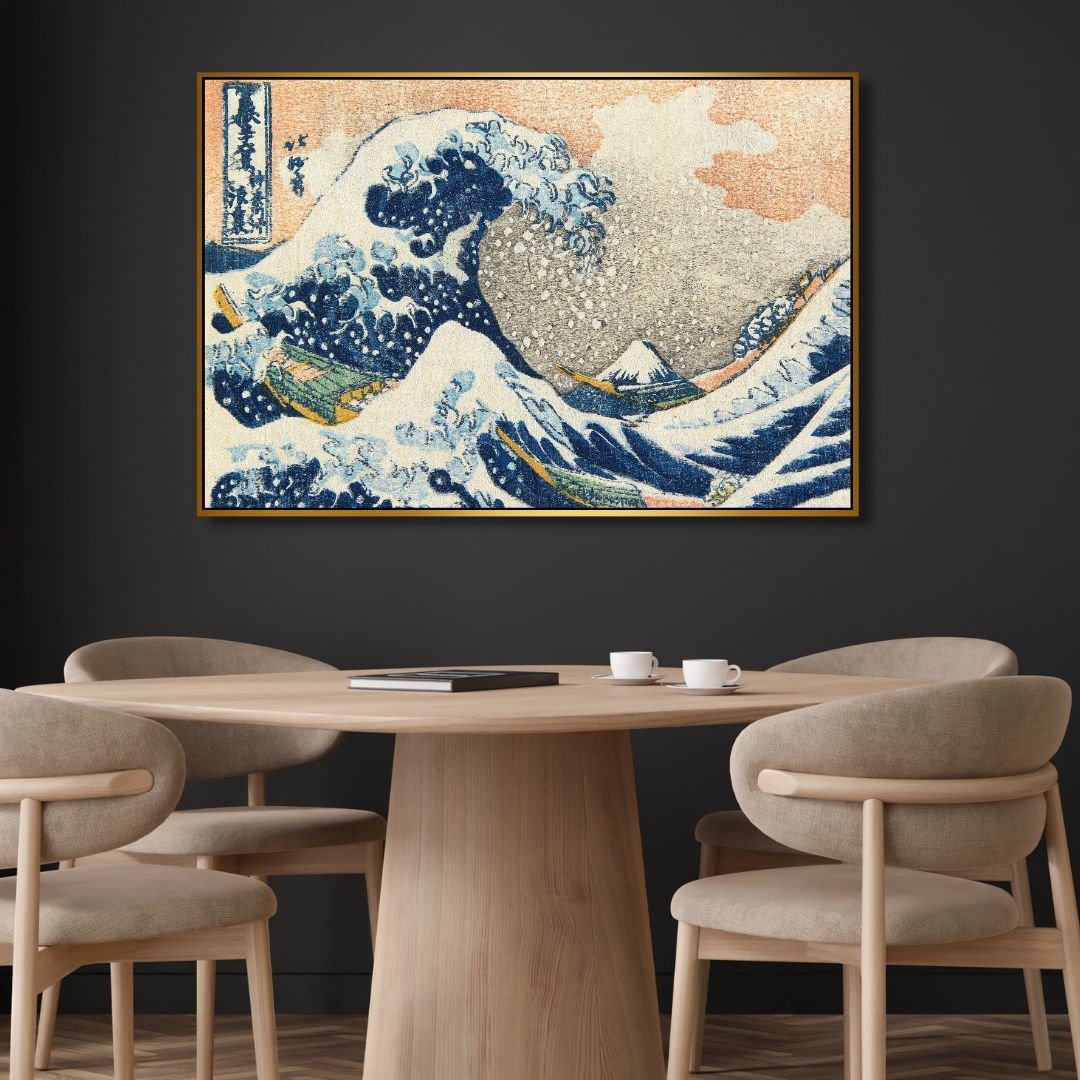 Hokusai's Under the Wave Off Kanagawa Retro Art - Designity Art