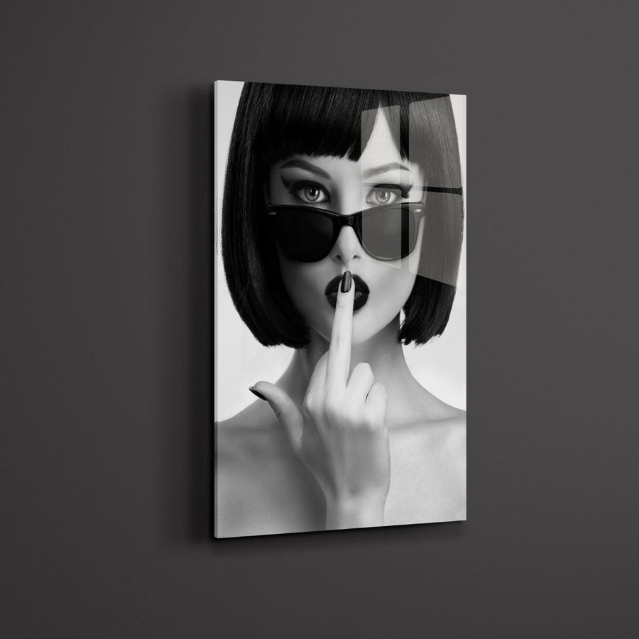 "Kiss This" Acrylic Glass Art - Designity Art