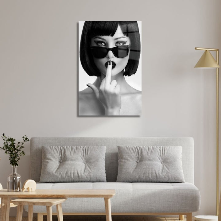 "Kiss This" Acrylic Glass Art - Designity Art