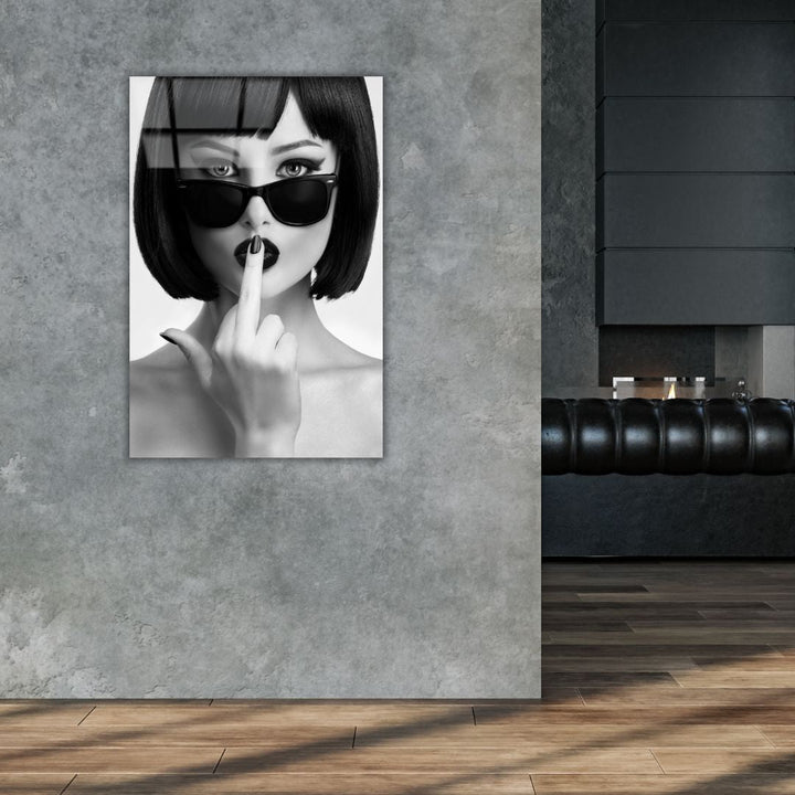 "Kiss This" Acrylic Glass Art - Designity Art